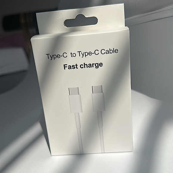 Type C to Type C 20W Fast Charging Cable 1M White - Picture 1 of 6